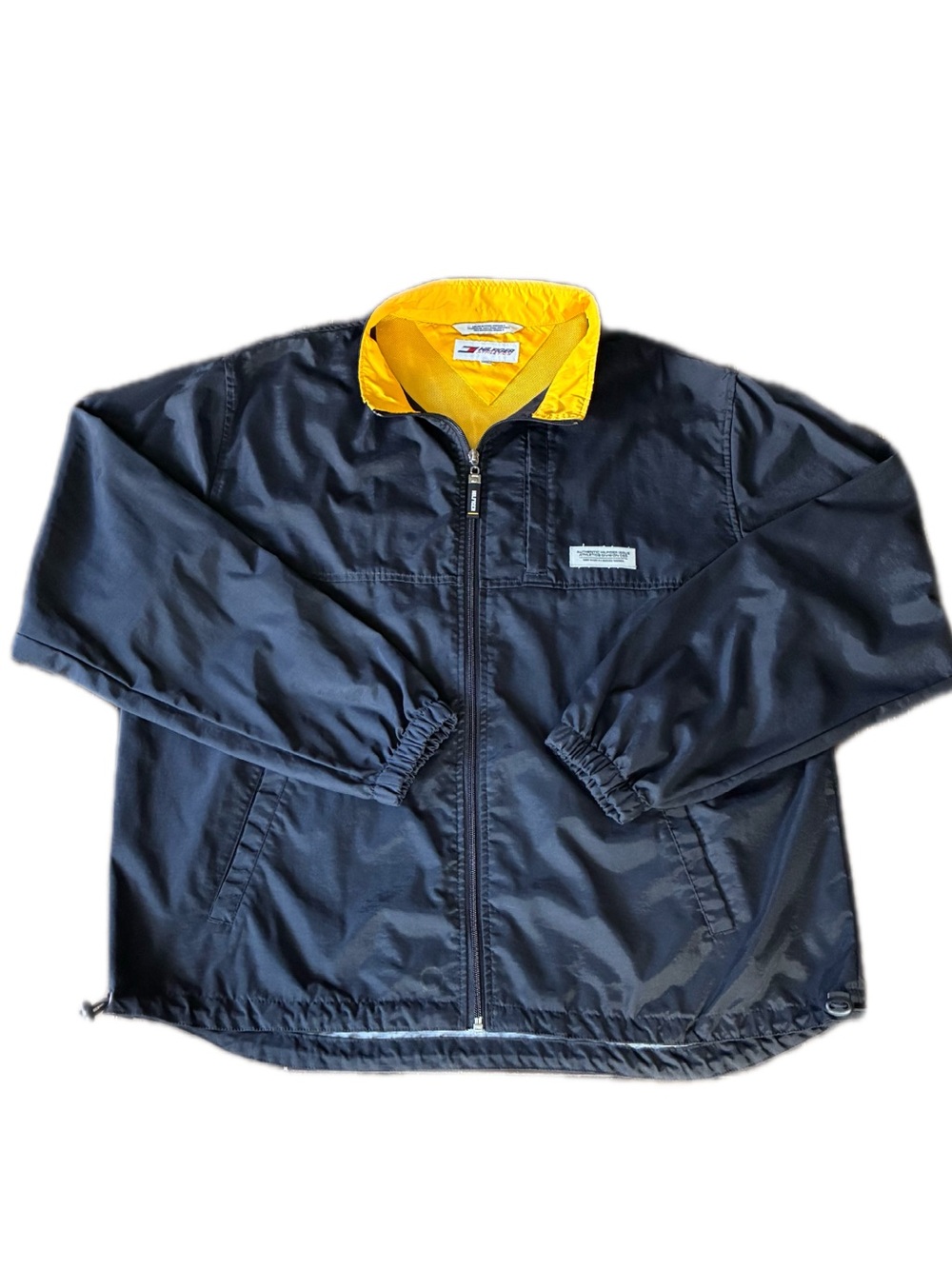 Y2K Tommy Hilfiger FullZip Windbreaker Vintage 2000 Retro Color Block XL